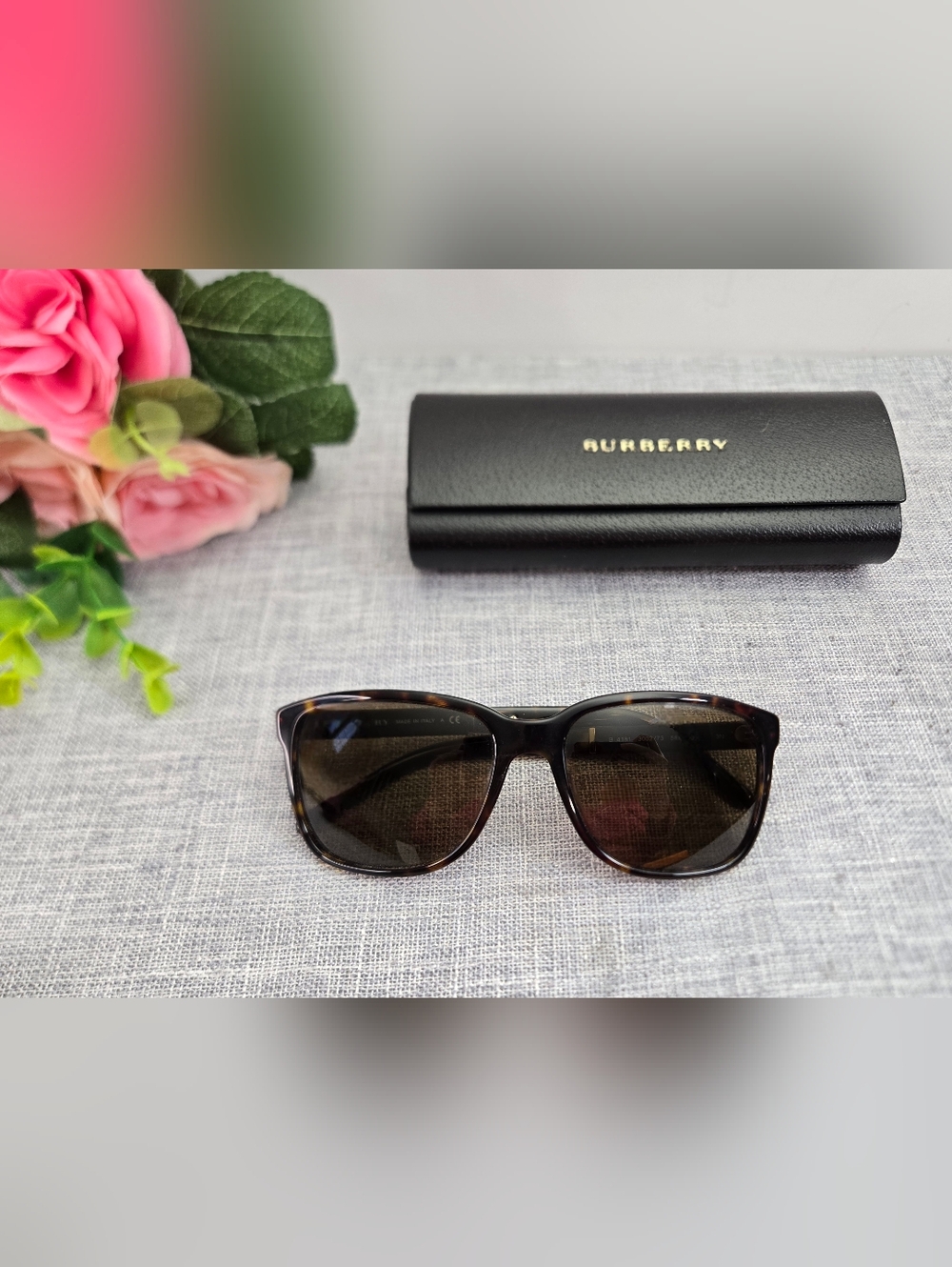 BURBERRY Sunglasses BE 4181 3002/73 sz 58-17-140 Tortoiseshell Frame Brown Lens